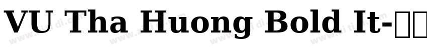 VU Tha Huong Bold It字体转换